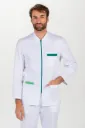 Chaqueta hombre blanca y verde m/l