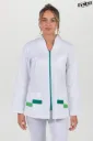 Chaqueta mujer farmacia blanca y verde