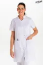Bata larga blanca m/c cinturón