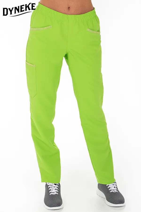 Pantalón unisex microfibra textura pistacho