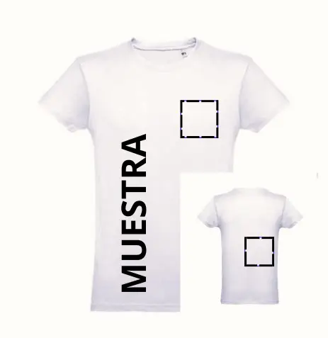 Camiseta Adulto Cuello Redondo, Color, MC, XXX - plantilla- 