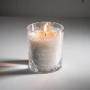 Vela cristal personalizable