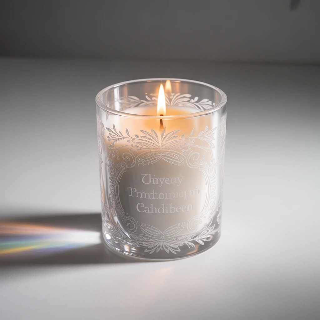 Vela Vaso de cristal Personalizable (nada)