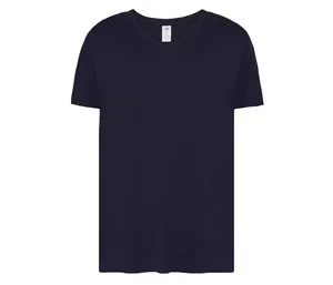 Camiseta De Algodón Cuello en V Personalizada Varios Colores ROLY Hit 155 g (XS, logo frontal, Blanco)