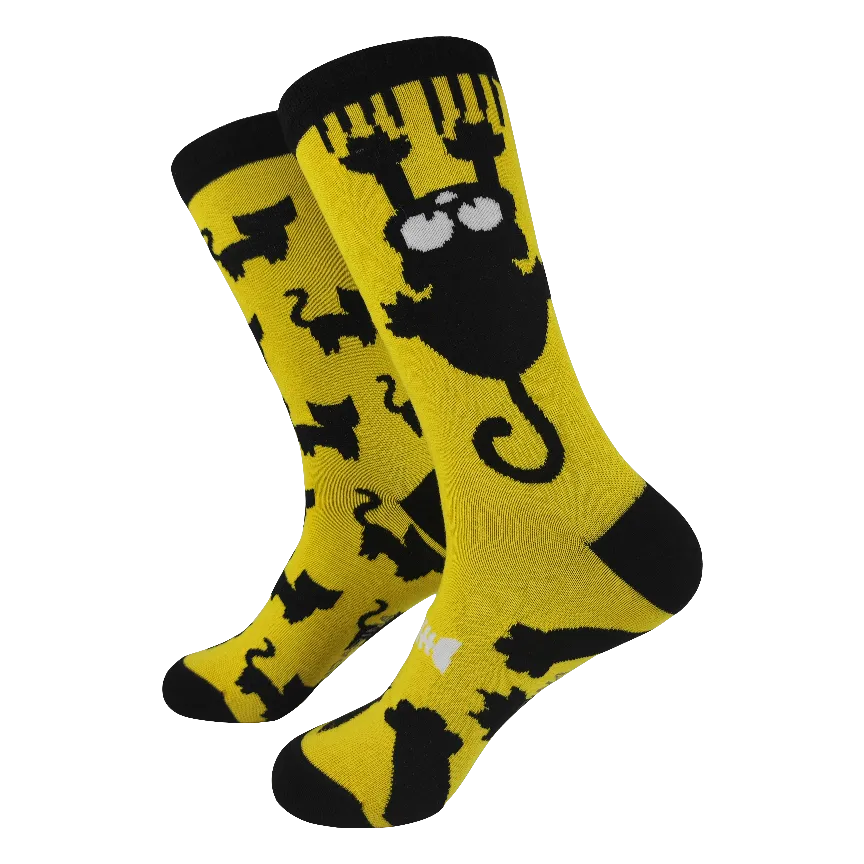 Calcetines MandarinaSocks Gato Amarillo (35-40)