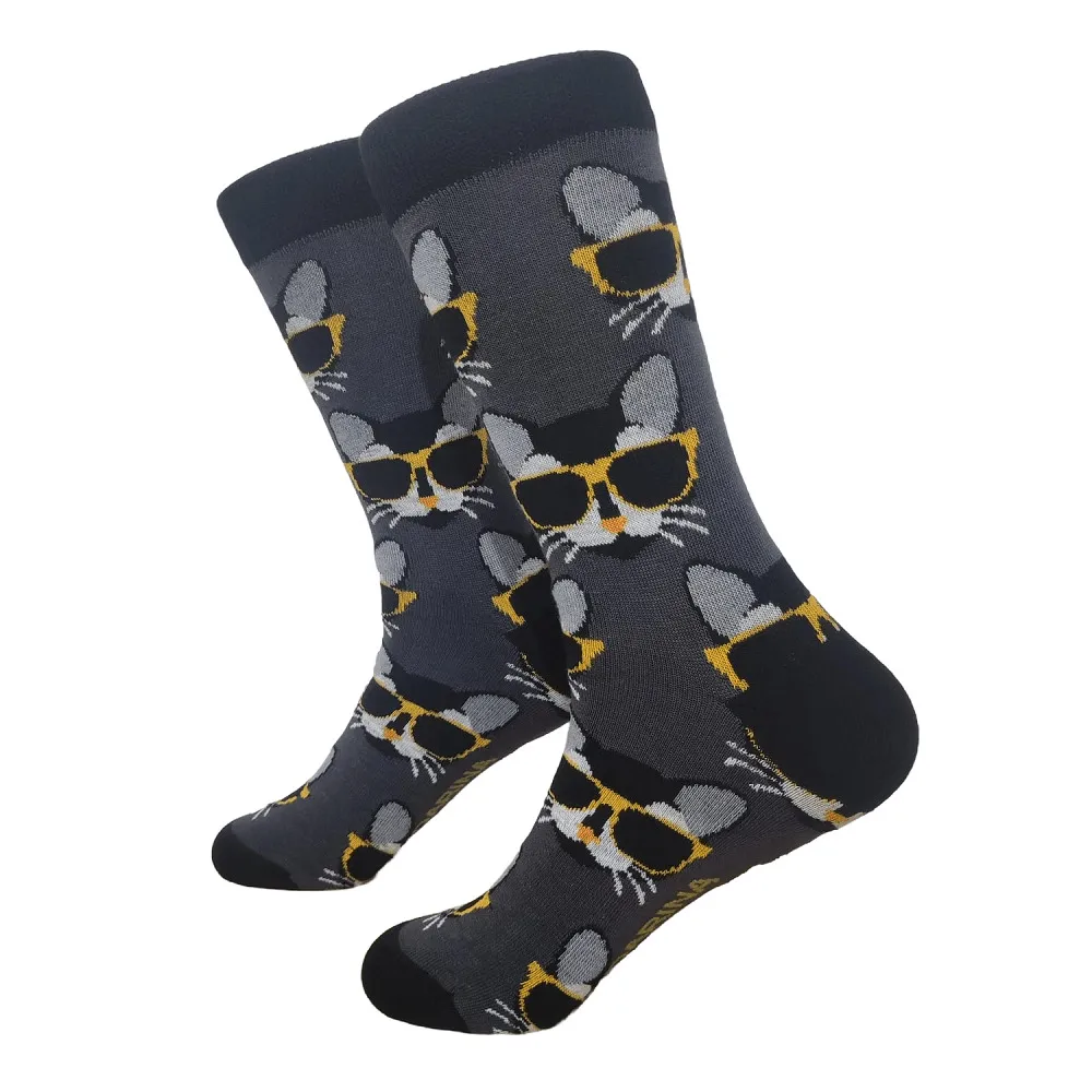 Calcetines Mandarina Socks Gato con gafas (35-40)