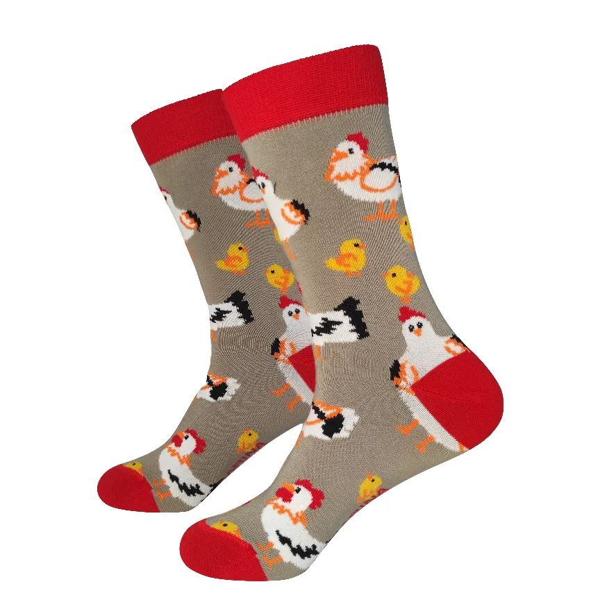 Calcetines Mandarina Socks Pollos y gallinas (35-40)