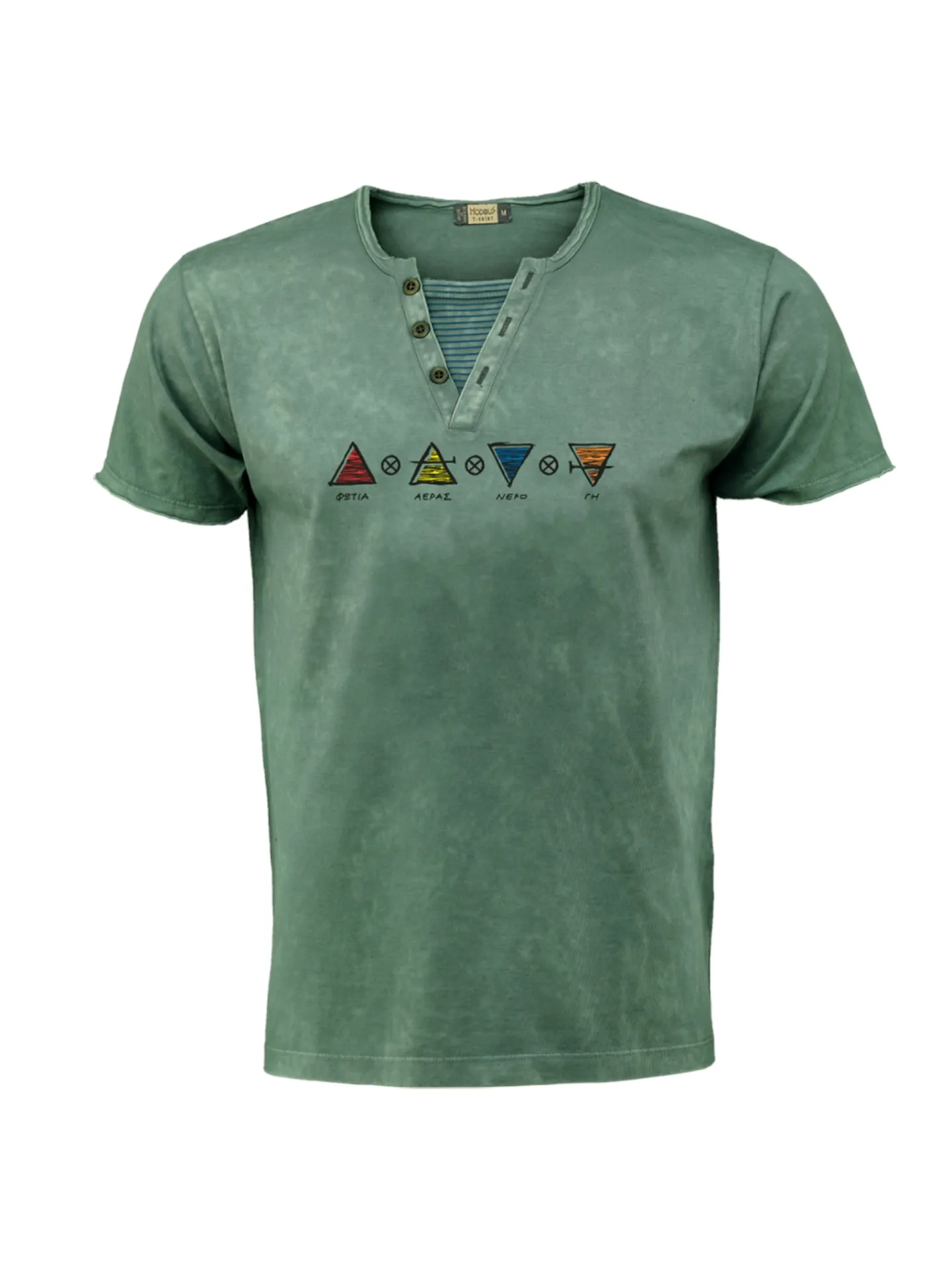 Camiseta MODOUS Lines (S, Gray ICE)