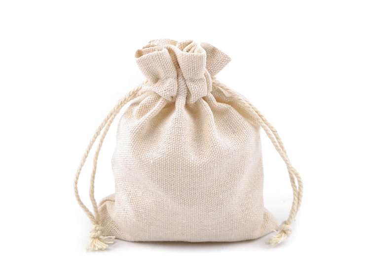 [870360] Bolsa de regalo de lino 9 x 12 cm personalizada