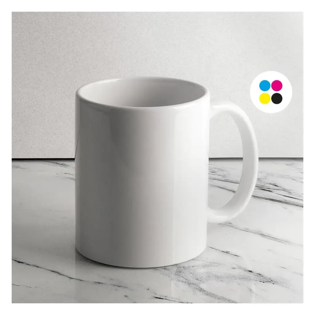 Taza Sublimación cerámica blanca de 350 ml