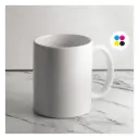 Taza Sublimación Cerámica Blanca de 350 ml