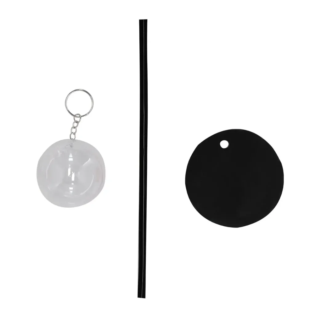 Cubre vasos con pajita y estuche llavero