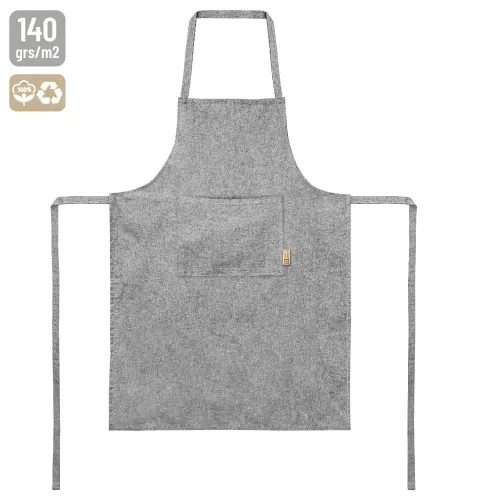 DELANTAL DE ALGODÓN “TAVERNIER” (Gris)